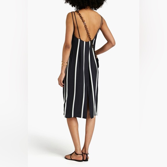 Equipment - NWT Aita Striped Satin Silk Blend Slip Dress - Picture 2 of 11